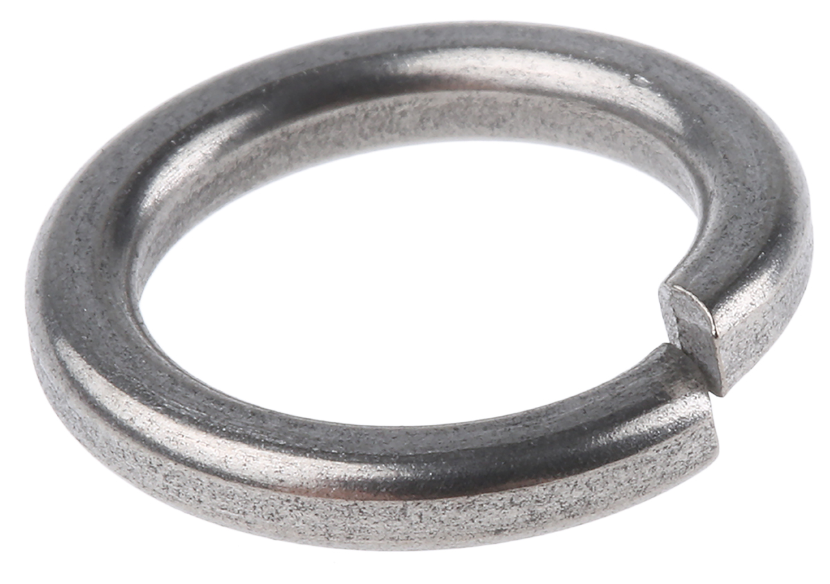 RS PRO Stainless Steel Plain Lock Washers, M10, DIN 7980
