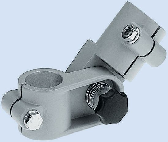 Rose+Krieger M6 Hinge Clamp, Connecting Component, Strut Profile 30 mm, Round Tube Size 30.1 mm