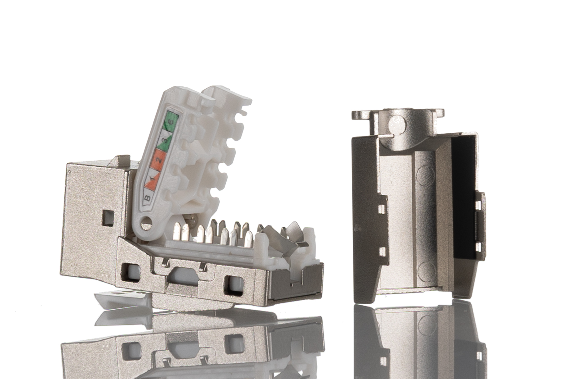 Molex Premise Networks PowerCat RJ45 1 Port Keystone Jack, Shielded Shielding
