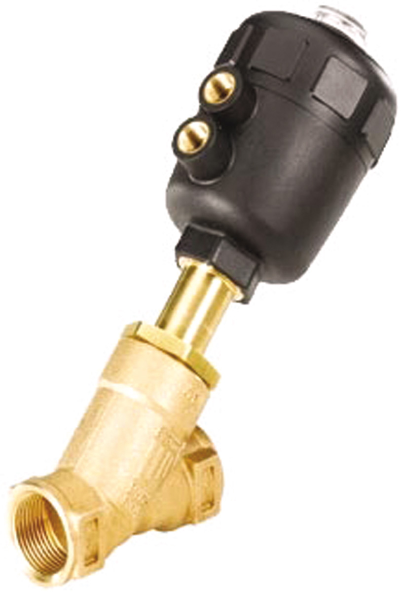 Burkert Angle type Pneumatic Actuated Valve, 16 bar 1/2 in