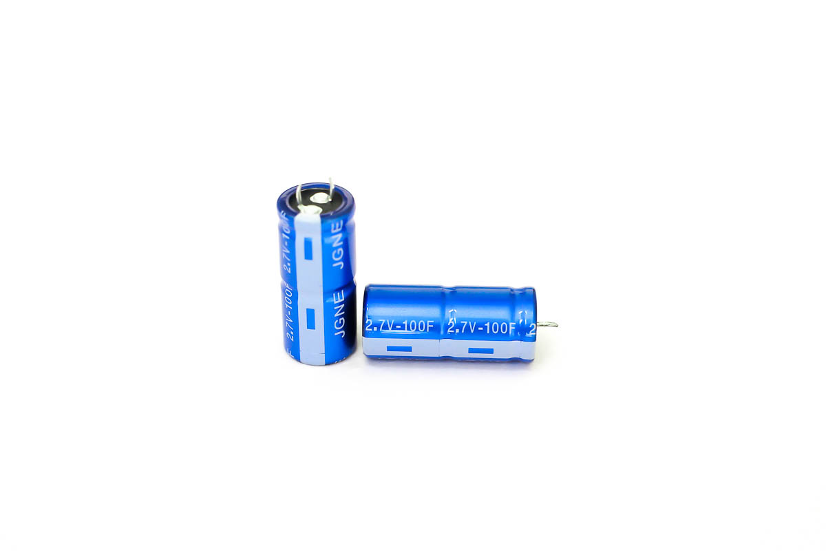 RS PRO 100 F Supercapacitor -20 to 80 % Tolerance 2.7V dc, Through Hole