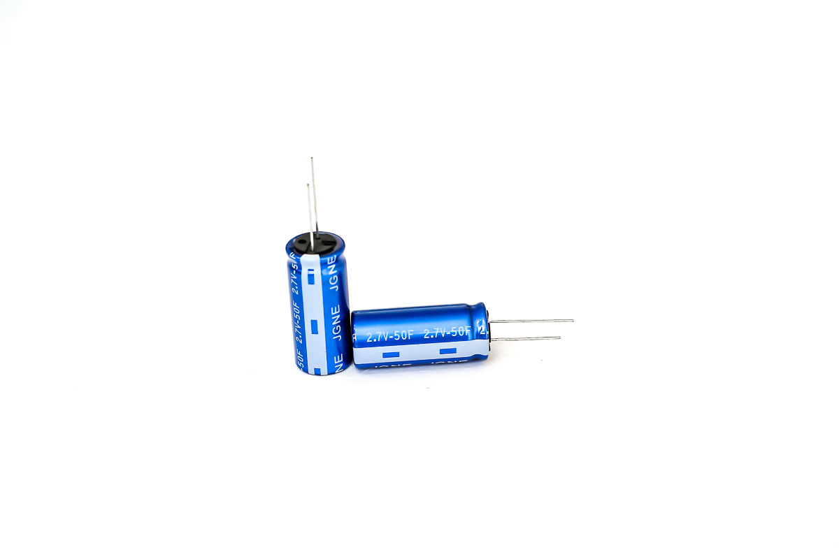 RS PRO 50 F Supercapacitor -20 to 80 % Tolerance 2.7V dc, Through Hole