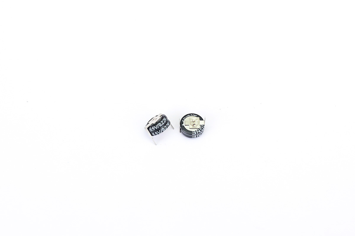 RS PRO 0.22 F Supercapacitor -20 to 80 % Tolerance, RG 5.5V dc, PCB, Radial, Vertical
