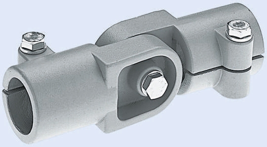 Rose+Krieger M8 Hinge Clamp, Connecting Component, Strut Profile 40 mm, Round Tube Size 40.15 mm