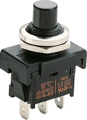 Marquardt Push Button Switch, Momentary, Panel, SPDT, IP40 250 V ac