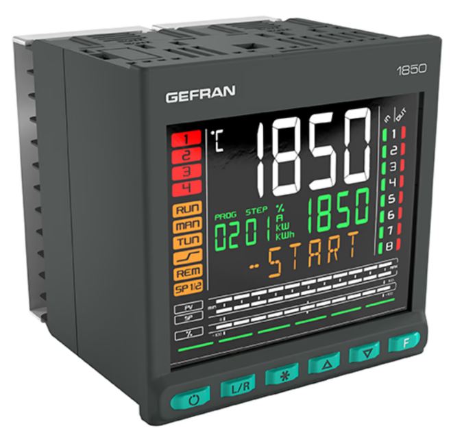 Gefran 1850 Panel PID Temperature Controller 2 Input, 3 Output Analogue 24V PID Controller, Temperature Control