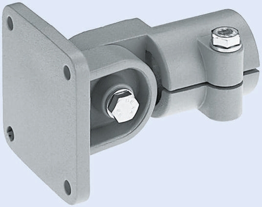 Rose+Krieger M8 Hinge Clamp, Connecting Component, Strut Profile 50 mm, Round Tube Size 50.2 mm