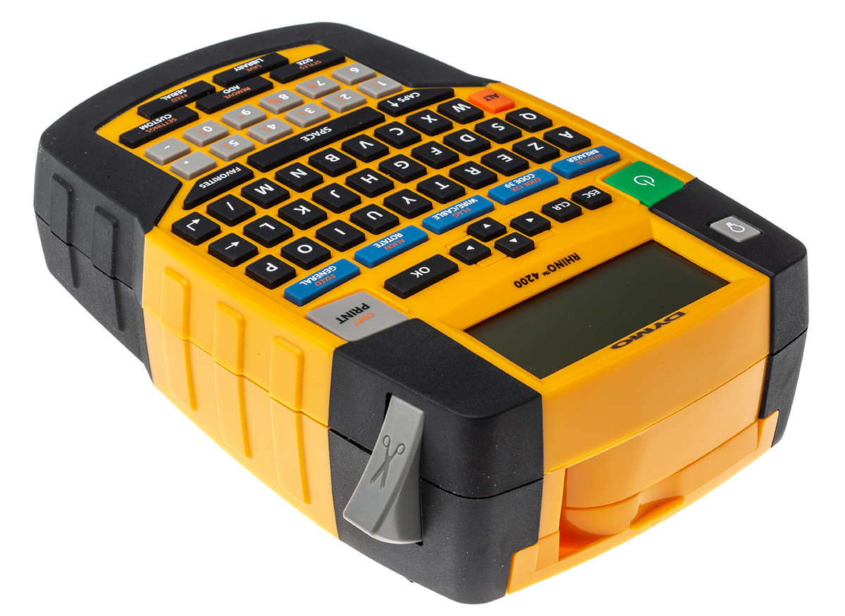 1852997 Dymo Rhino 4200 Handheld Label Printer, 19 mm Max Label Width, Type C - EU