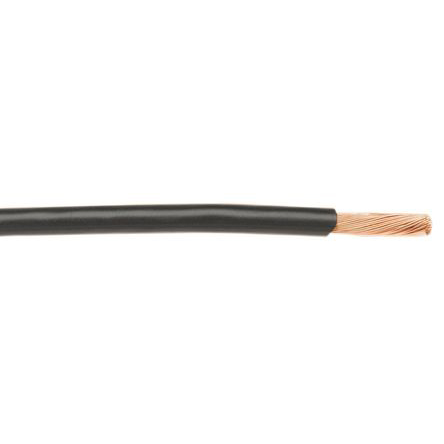 Alpha Wire Hookup Wire PVC Series Black Hook Up Wire, 24 AWG, 19, 305 m, Polyvinyl Chloride, 1854/19 BK001
