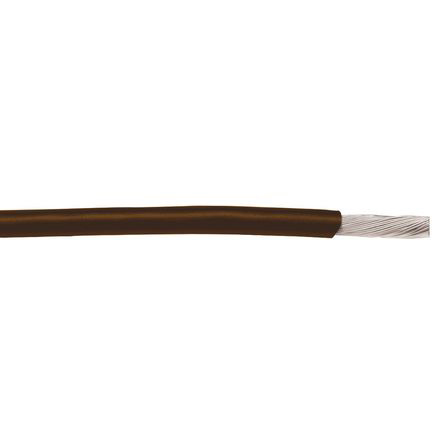 Alpha Wire Hookup Wire PVC Series Brown Hook Up Wire, 24 AWG, 19, 305 m, Polyvinyl Chloride, 1854/19 BR001