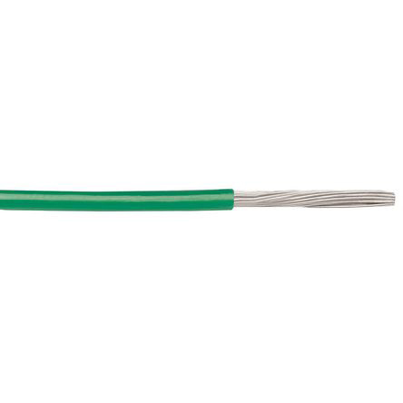 Alpha Wire Hookup Wire PVC Series Green Hook Up Wire, 24 AWG, 19, 305 m, Polyvinyl Chloride, 1854/19 GR001