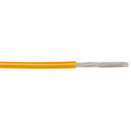 Alpha Wire Hookup Wire PVC Series Orange Hook Up Wire, 24 AWG, 19, 305 m, Polyvinyl Chloride, 1854/19 OR001
