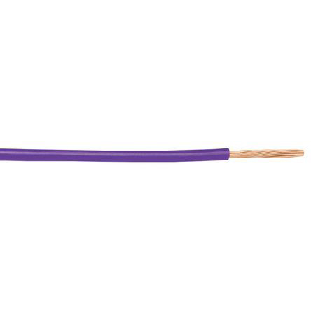 Alpha Wire Hookup Wire PVC Series Purple Hook Up Wire, 24 AWG, 19, 305 m, Polyvinyl Chloride, 1854/19 VI001