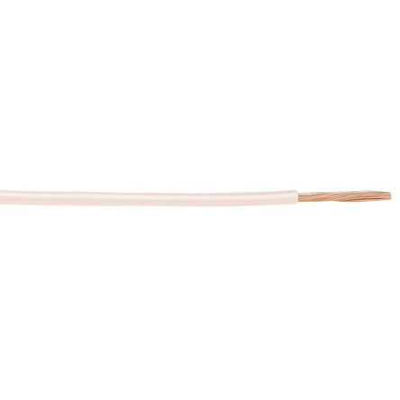Alpha Wire Hookup Wire PVC Series White Hook Up Wire, 24 AWG, 19, 305 m, Polyvinyl Chloride, 1854/19 WH001