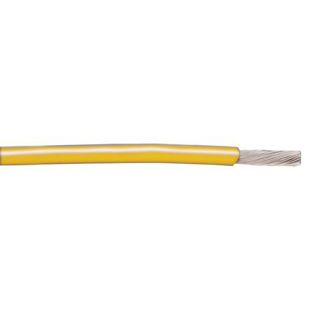 Alpha Wire Hookup Wire PVC Series Yellow Hook Up Wire, 24 AWG, 19, 305 m, Polyvinyl Chloride, 1854/19 YL001