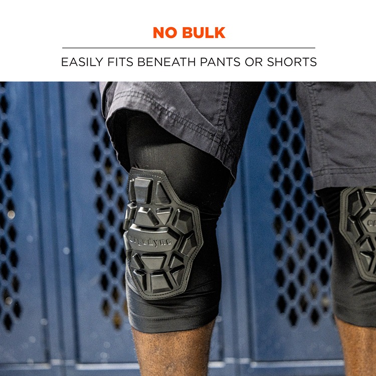 18553 Ergodyne Black Foam Knee Pad Resistant to Slip Resistant