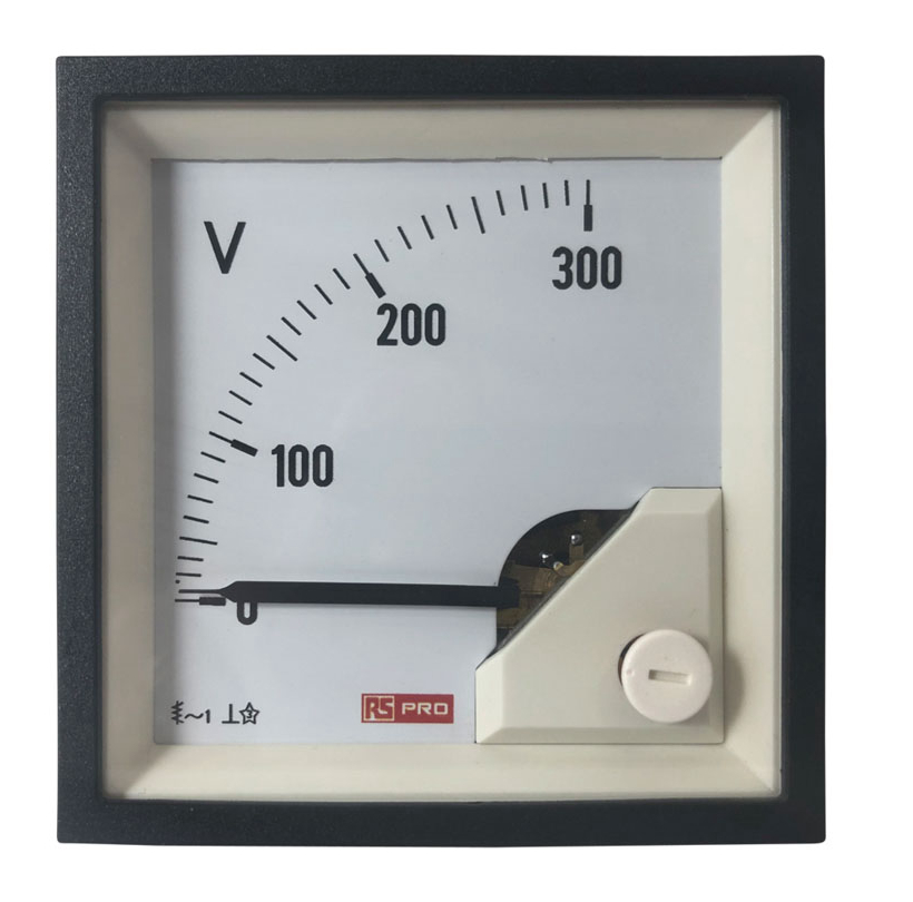 RS PRO RS PRO Series Analogue Voltmeter AC, 68 mm, 68 mm