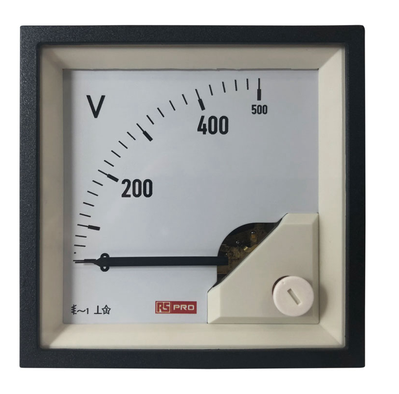RS PRO Analogue Voltmeter AC, 68 mm, 68 mm