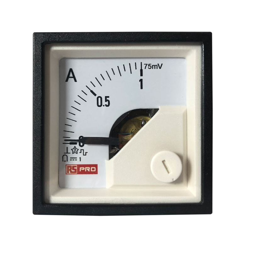 RS PRO Analogue Voltmeter DC, 45 mm, 45 mm