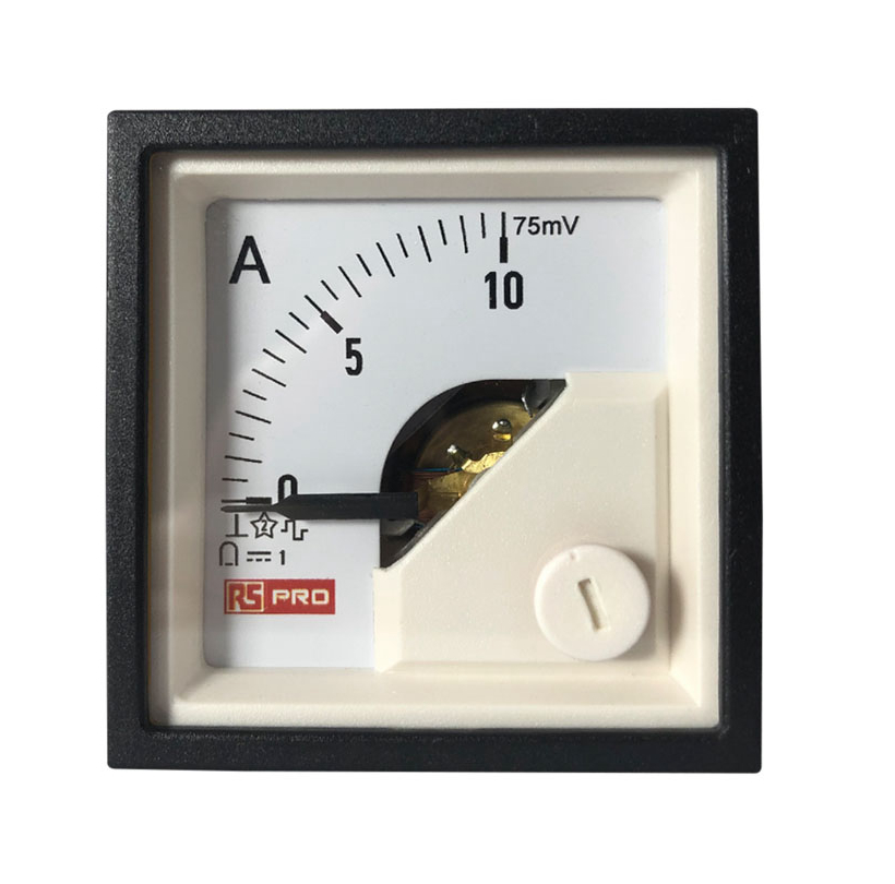 RS PRO Analogue Voltmeter DC, 45 mm, 45 mm