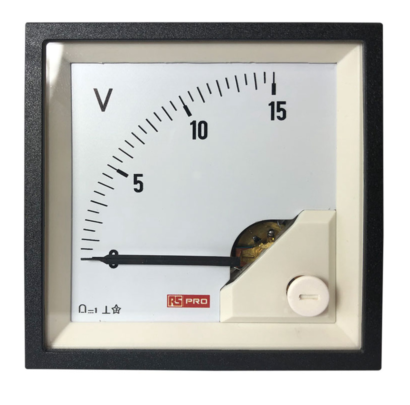 RS PRO RS PRO Analogue Panel Ammeter 100 A DC, 68 mm x 68 mm, 1 % Moving Coil