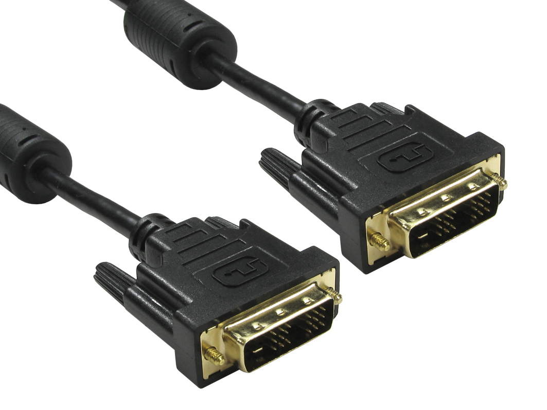 RS PRO, Male DVI-D Single Link to Male DVI-D Cable, 10 m Black sheath Polyvinyl Chloride