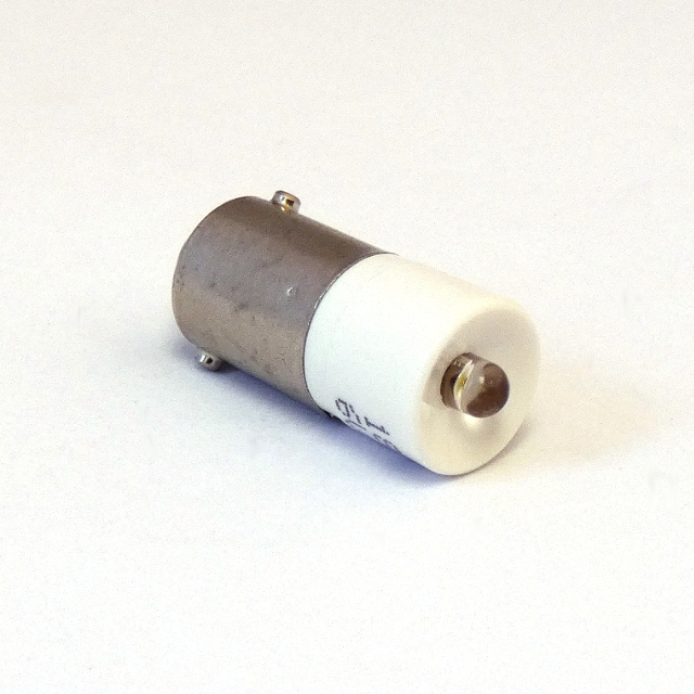 CML Innovative Technologies White Indicator Lamp, 130V ac, BA9 Base, 10 mm Diameter, 1200mcd