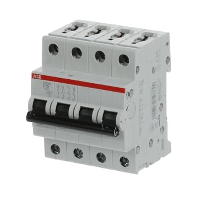ABB S204L MCB, 4P, 10A Curve C, 400V AC, 6 kA Breaking Capacity