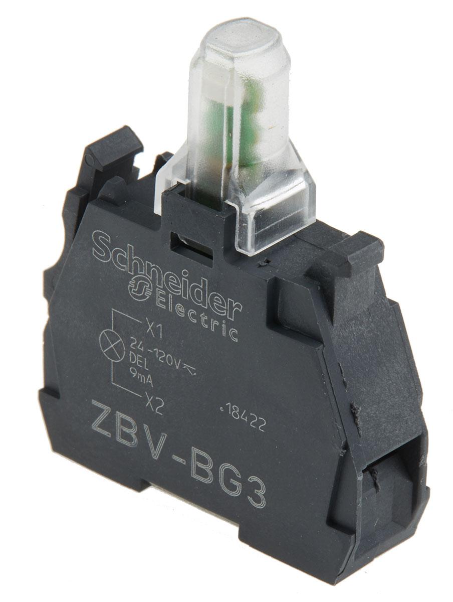 zbvbg3 Schneider Electric Harmony XB Light Block LED Green 24 → 120 V Screw terminal