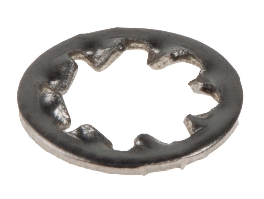 RS PRO Stainless Steel Plain Internal Tooth Shakeproof Washer, M12, DIN 6797J