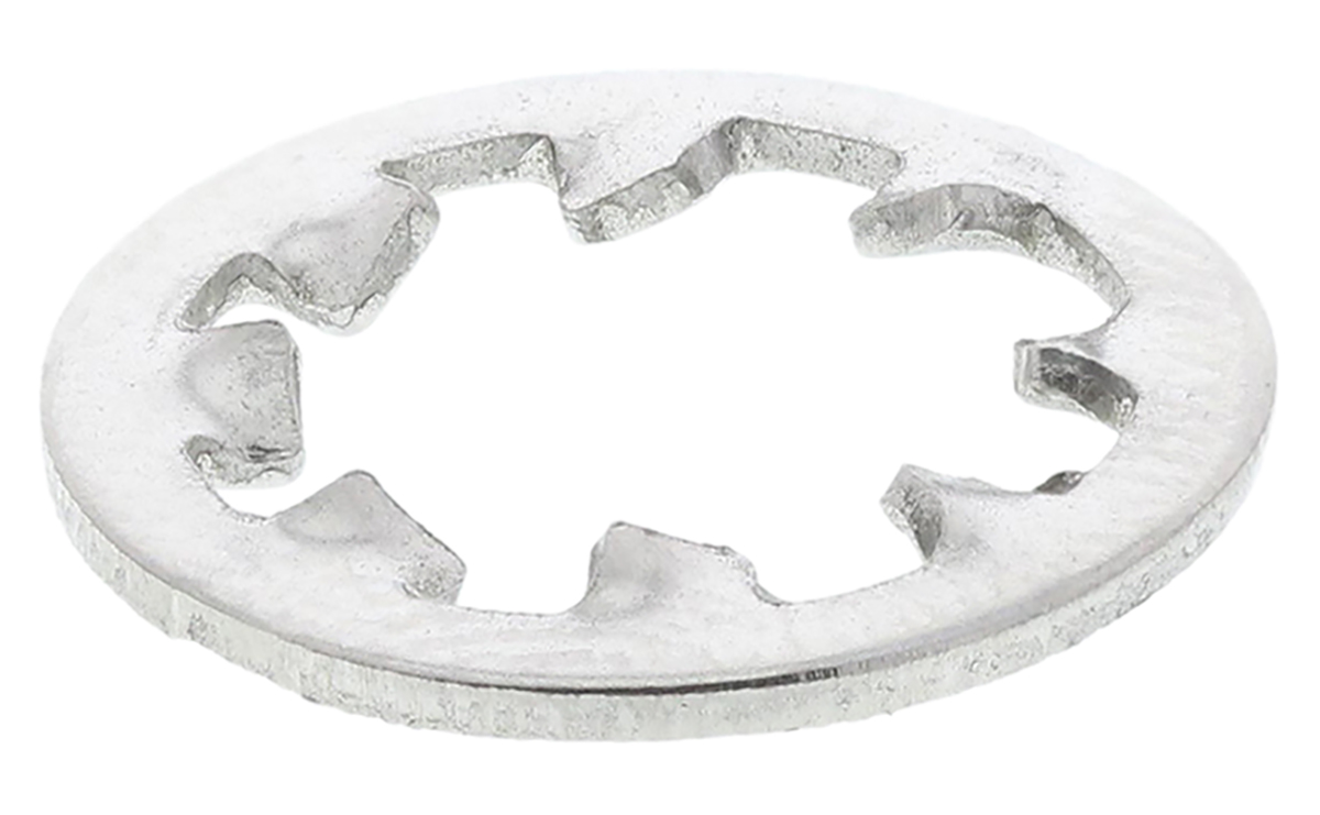 RS PRO Stainless Steel Plain Internal Tooth Shakeproof Washer, M12, DIN 6797J