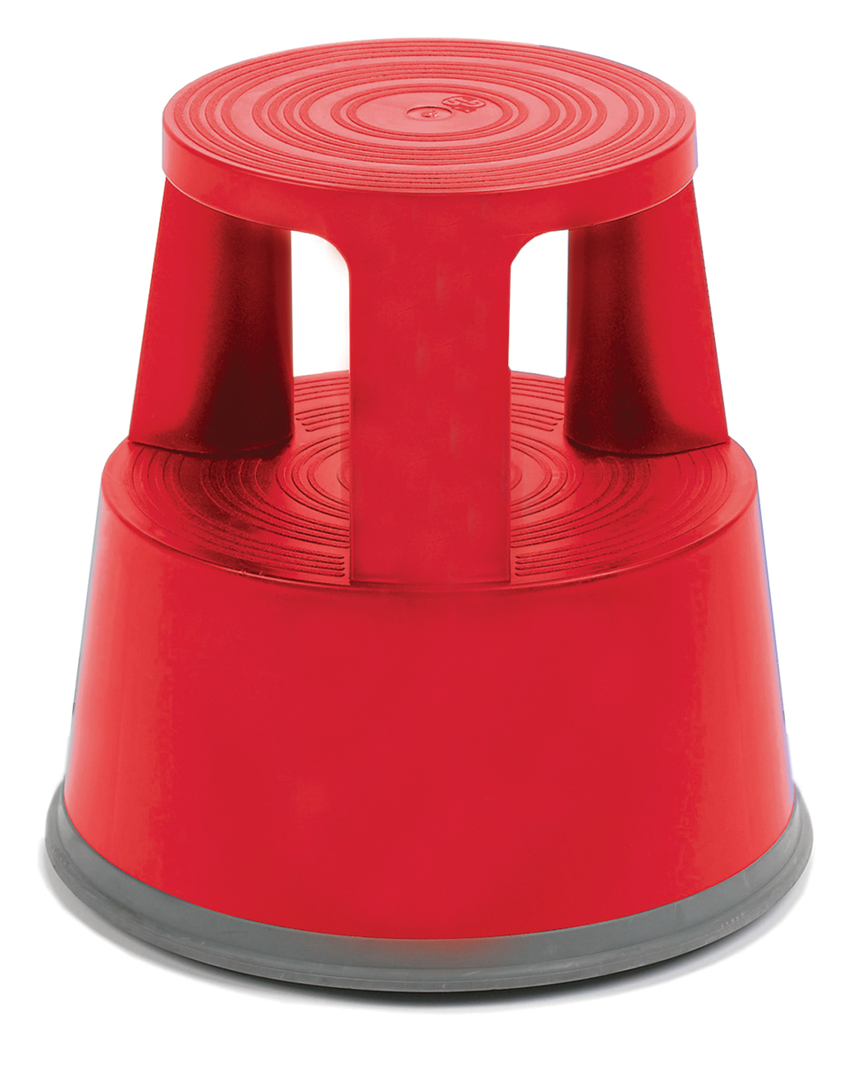 RS PRO 2 Tread Plastic & Rubber Kick Step 0.445mm Platform Height, Red