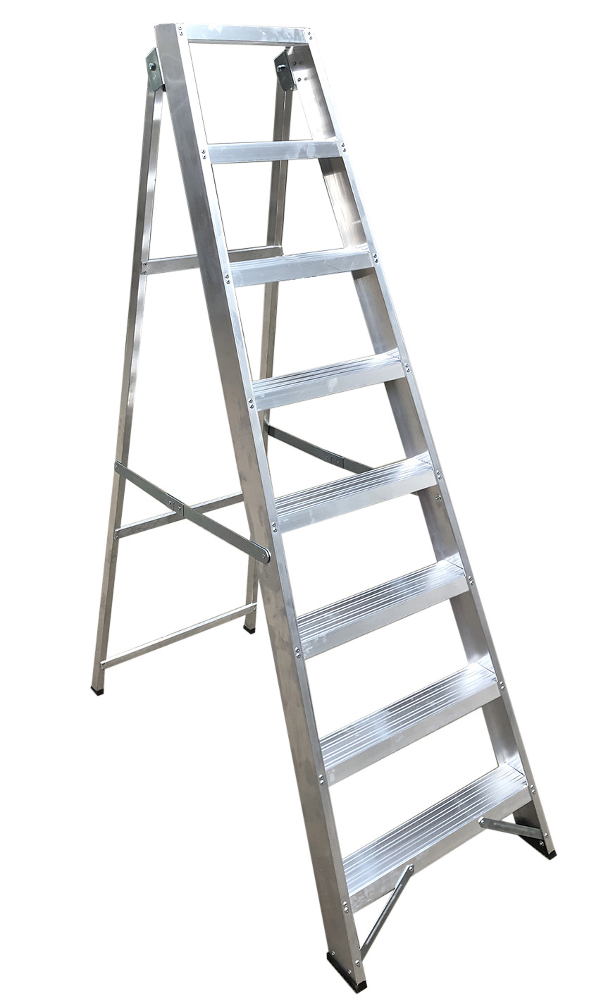 RS PRO Aluminium 8 steps Step Ladder, 1.7 m open length