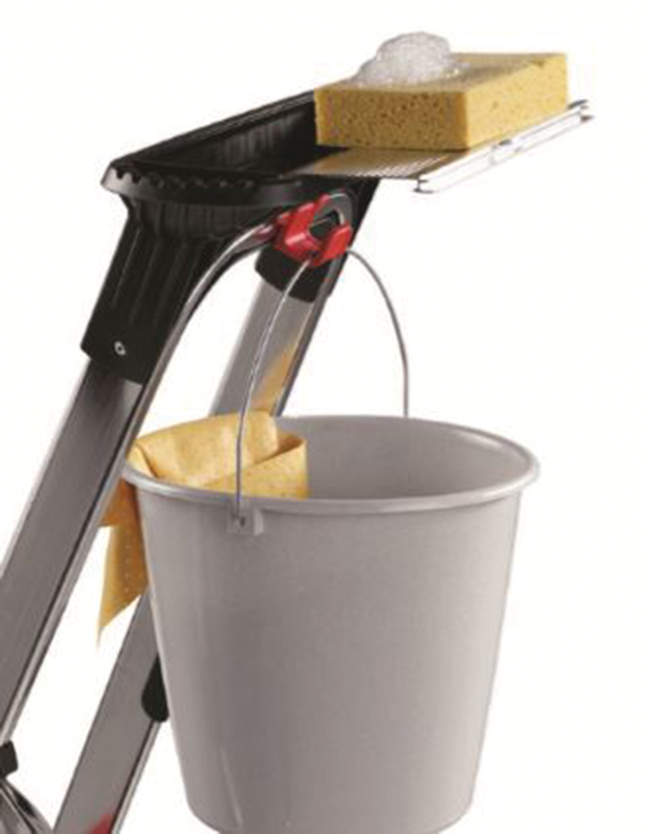 187-4995 RS PRO Aluminium 5 steps Step Ladder, 1.041m platform height, 1.677 m open length
