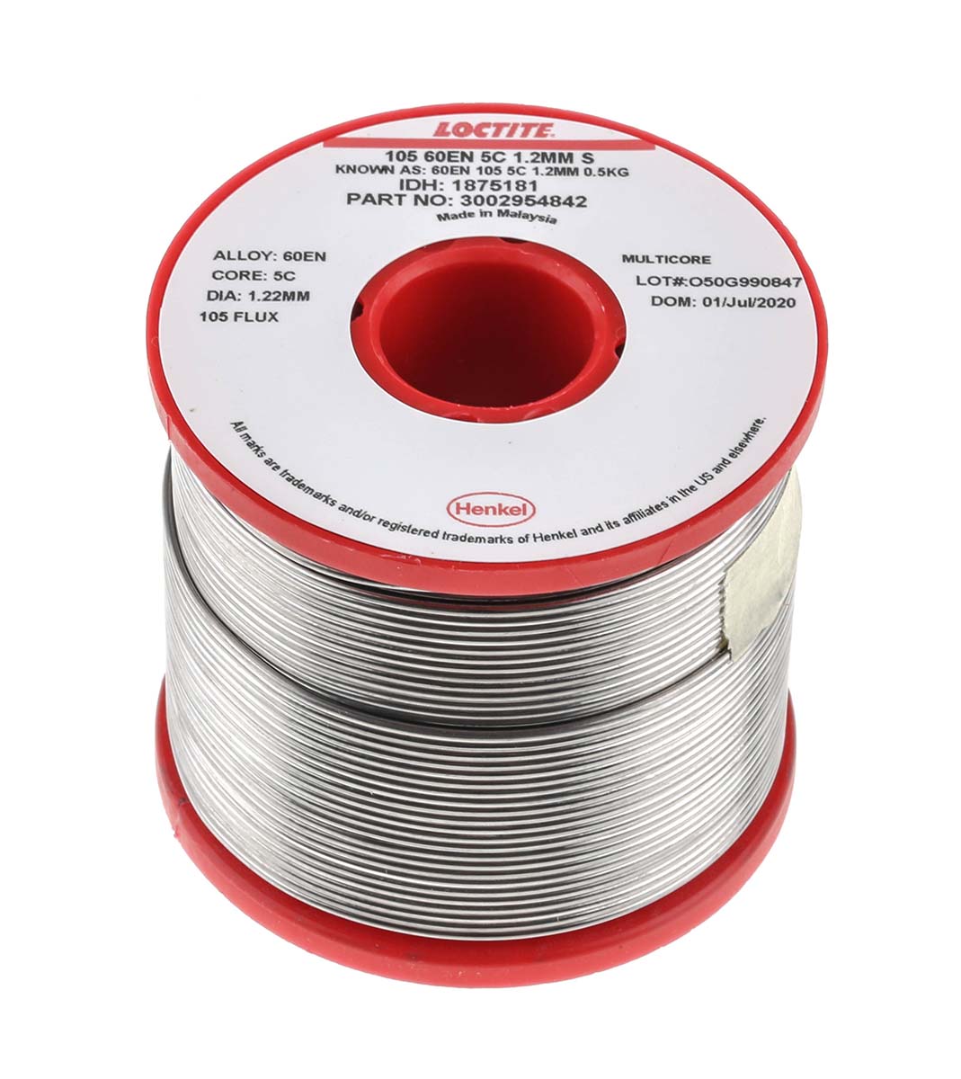 Multicore Wire, 1.2 mm Lead Solder, 188 °C Melting Point