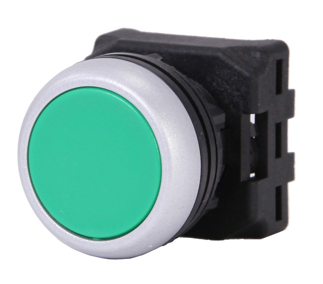 RS PRO RSEG Series Green Spring Return Push Button Head, 22 mm Cutout, IP65
