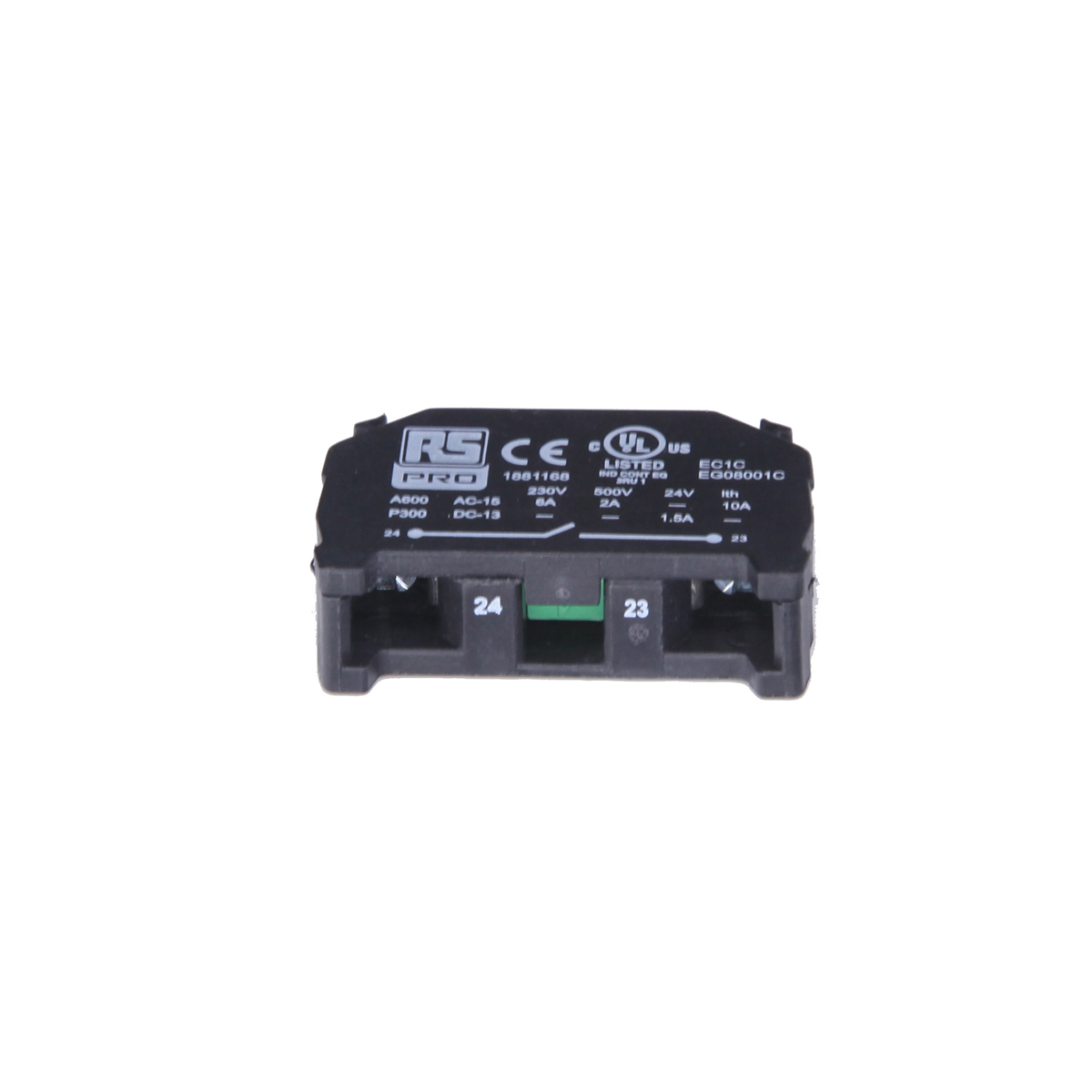 188-1168 RS PRO for Use with RS PRO Modular Plastic Push Button Series, 1 NO