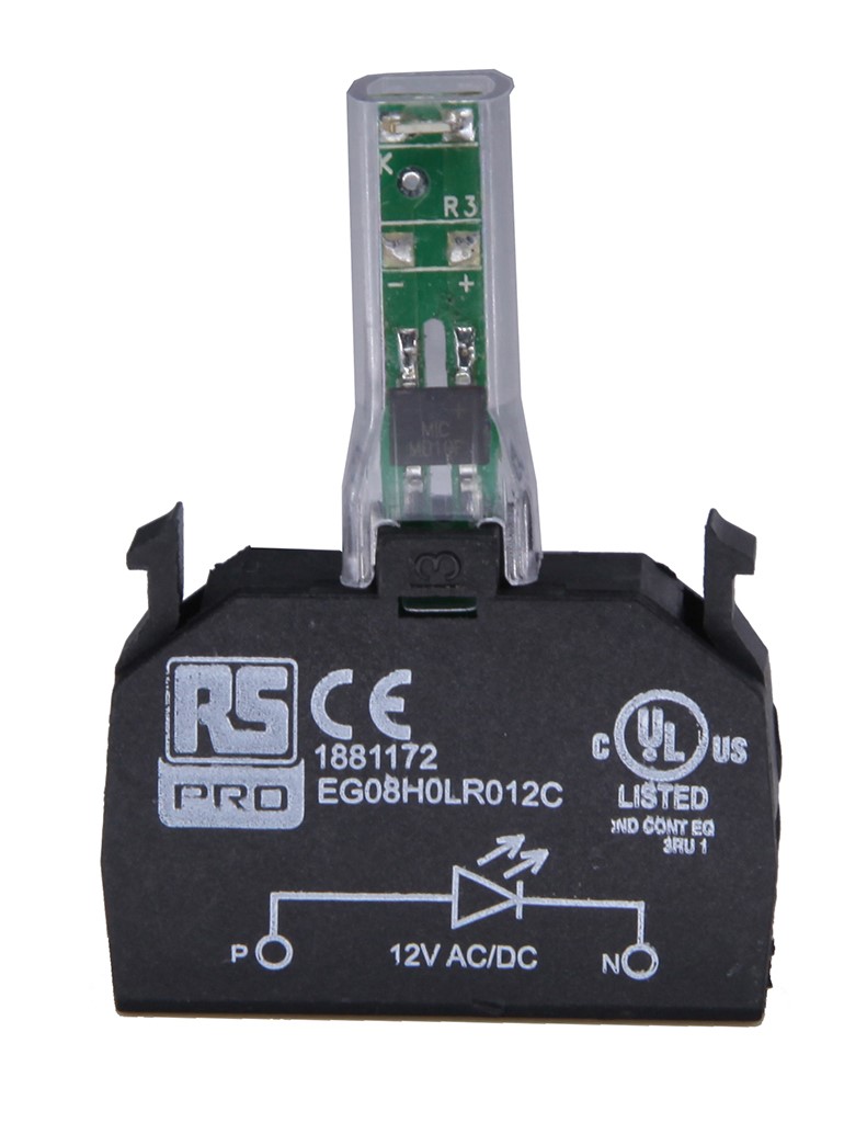 RS PRO RSE Series Light Block, 12V ac/dc, Yellow Light