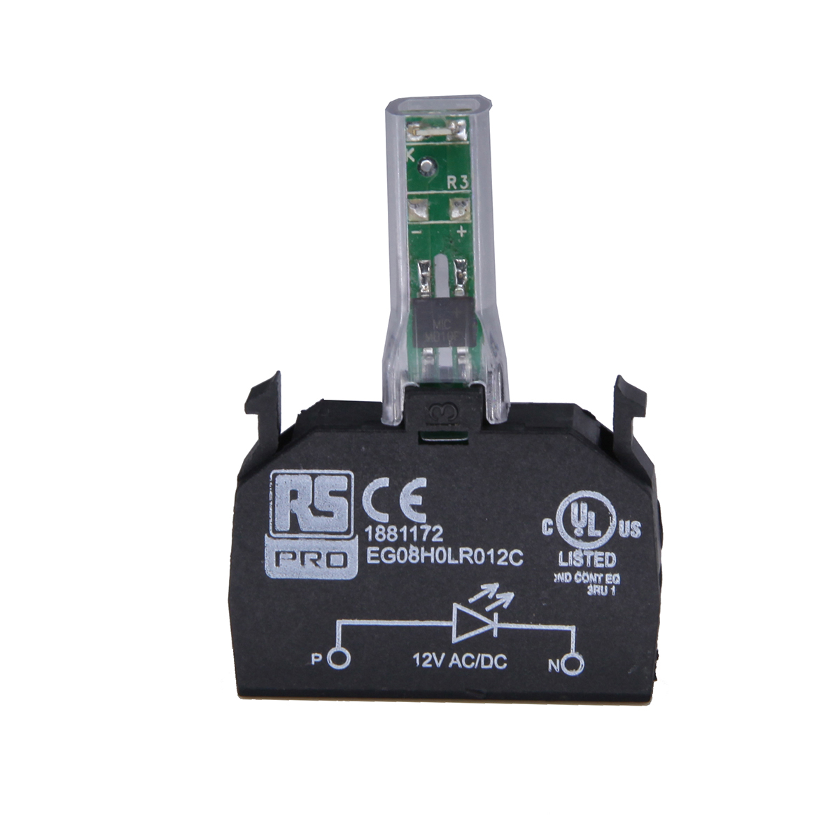 RS PRO RSE Series Light Block, 12V ac/dc, Amber Light