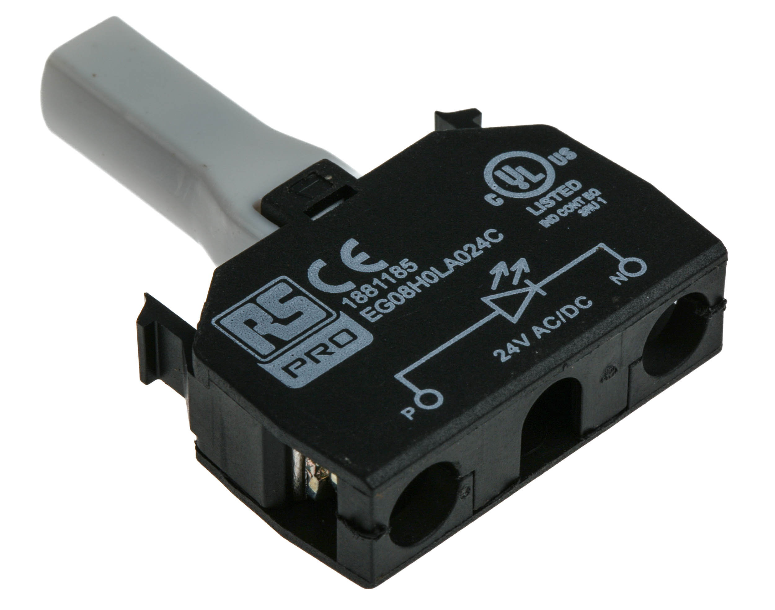 188-1185 RS PRO Light Block, 24V ac/dc, Amber Light