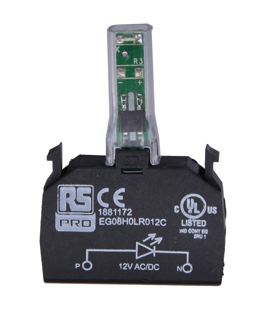 RS PRO RSE Series Light Block, 110V ac, Yellow Light