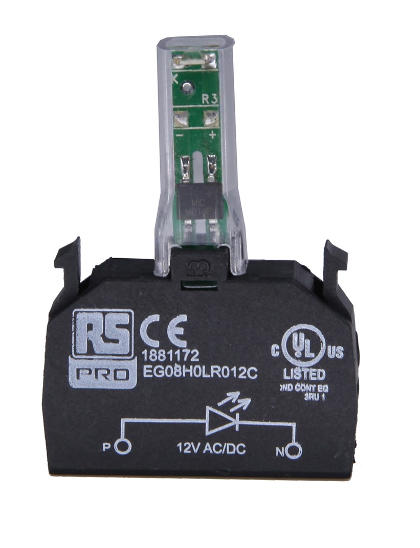 RS PRO Light Block, 110V ac, Amber Light