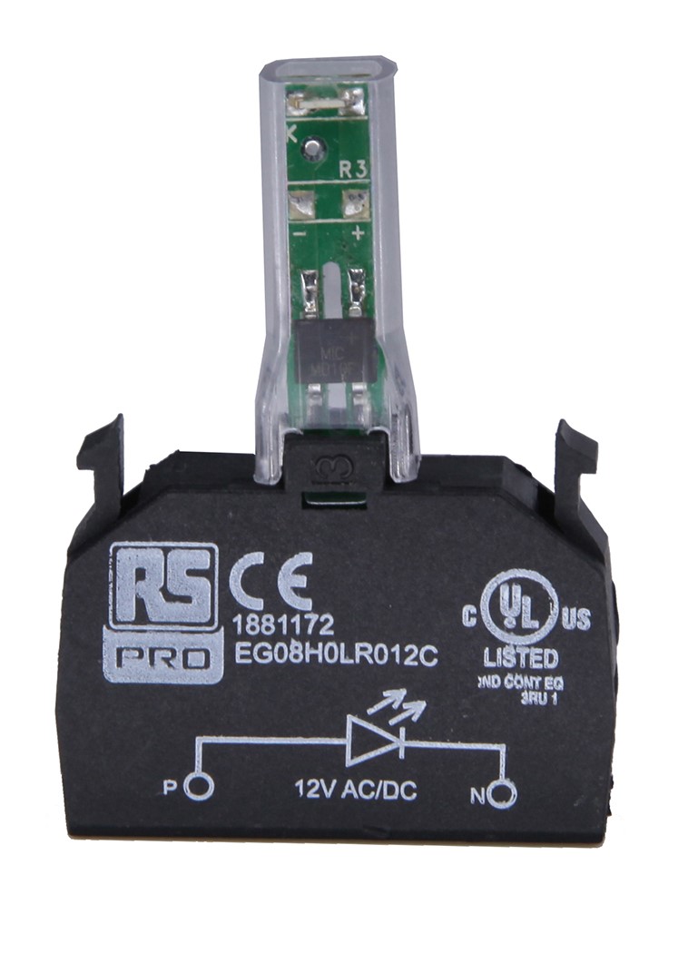 RS PRO Light Block, 240V ac, Red Light