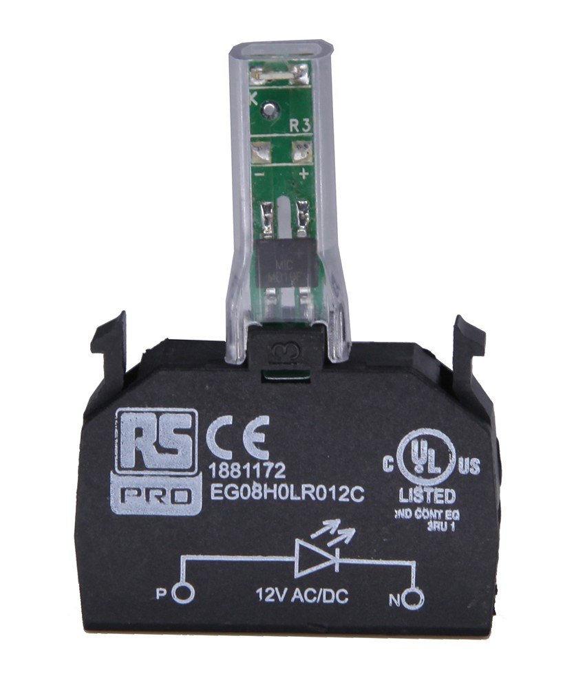 RS PRO Light Block, 240V ac, Yellow Light