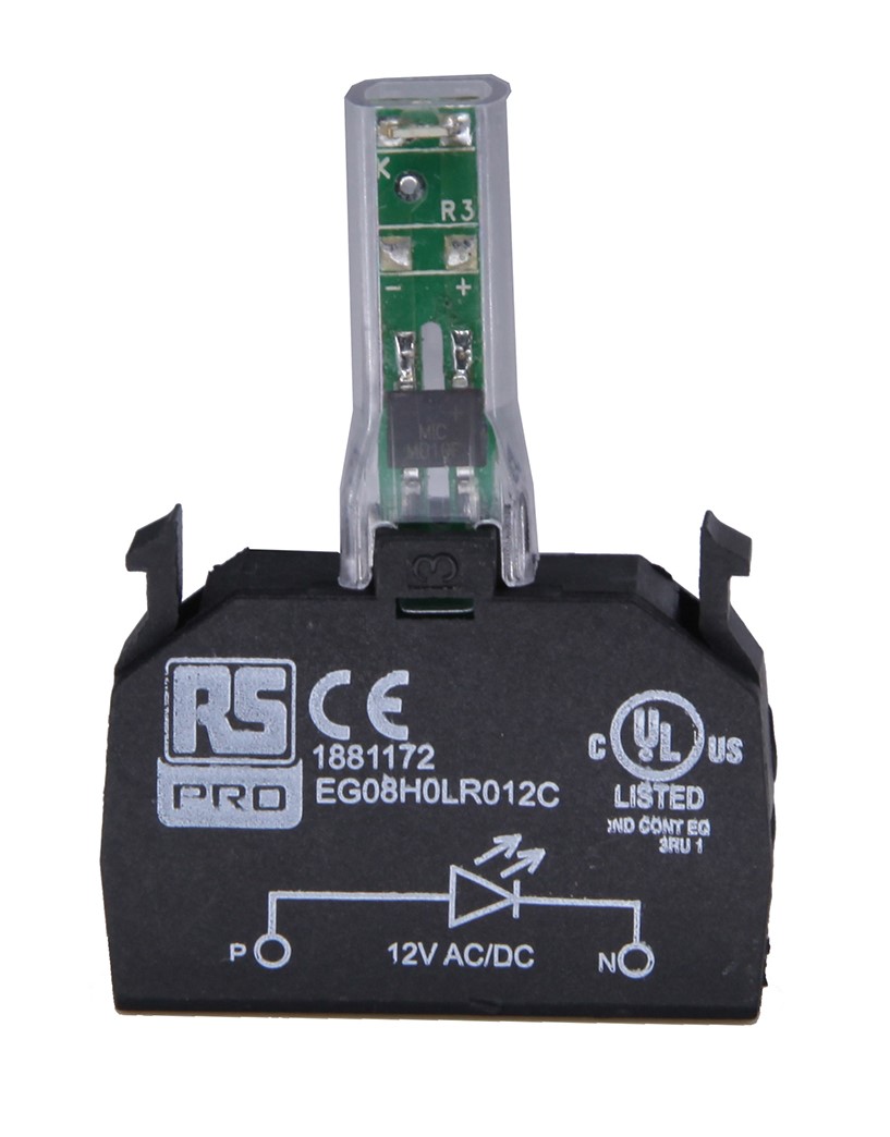 RS PRO Light Block, 240V ac, Green Light