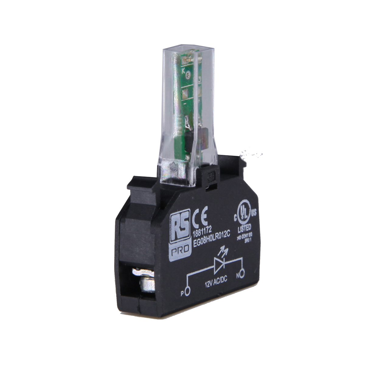 188-1198 RS PRO RSE Series Light Block, 240V ac, Amber Light