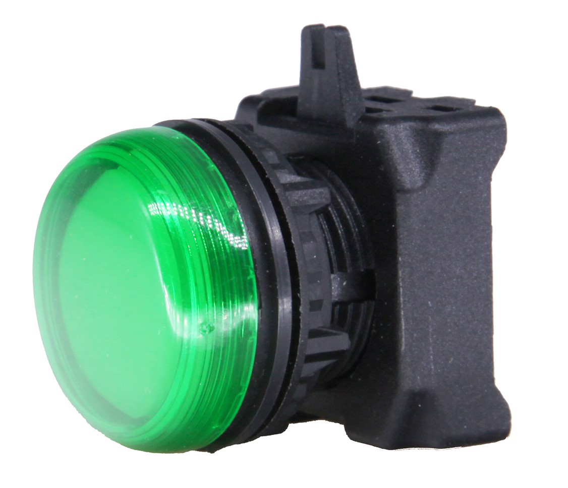 RS PRO Green Pilot Light Head, 22.5 mm Cutout