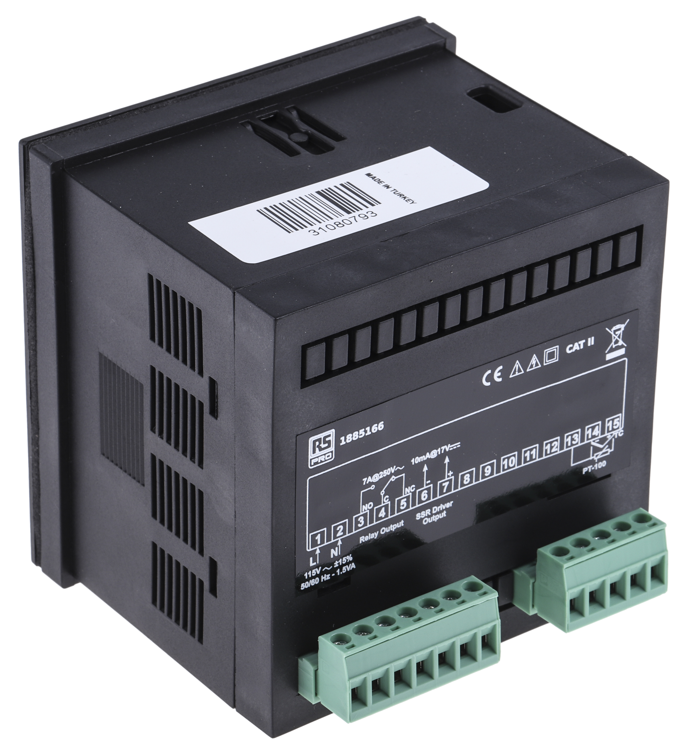 188-5166 RS PRO IDM 503 / 505 Panel PID Temperature Controller 1 Input, 2 Output Relay 115V ac PID Controller