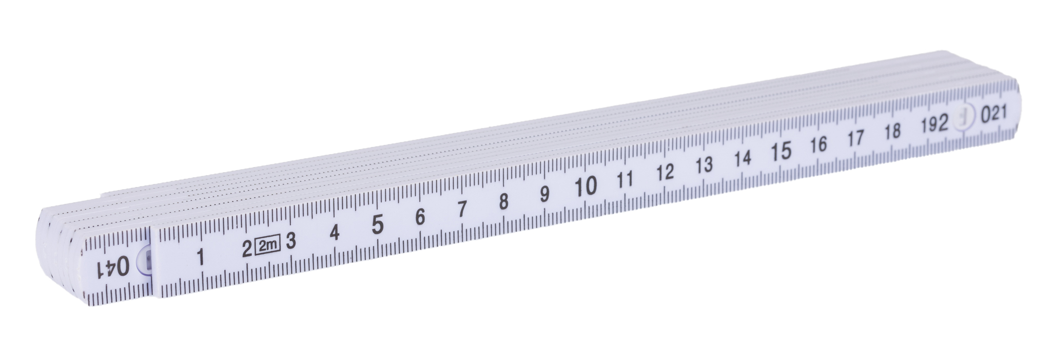 RS PRO 2 m Plastic Folding Ruler Metric