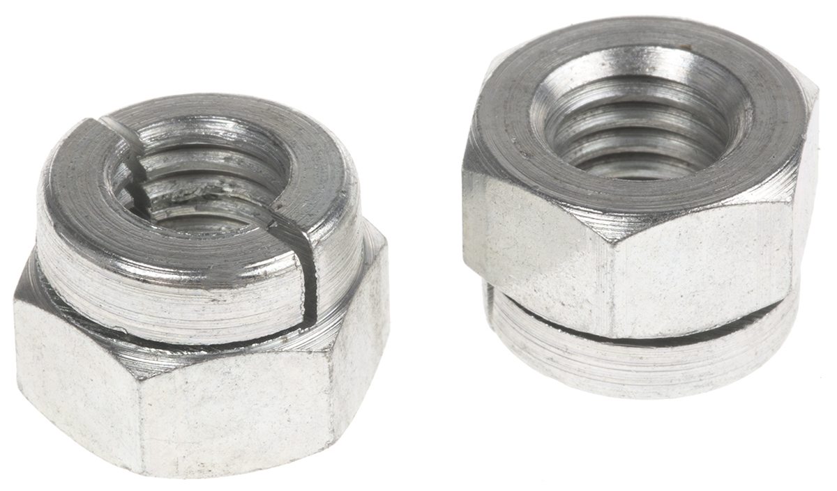 Aerotight, Bright Zinc Steel Locknut, RoHS